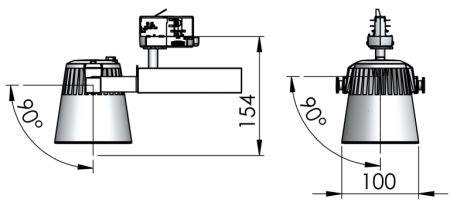 Трековый светильник Glider Mini LED 35W 3000K