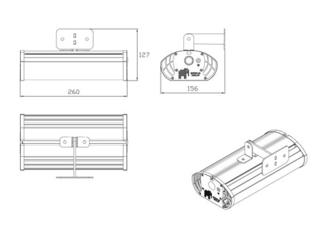 Светодиодный прожектор ДО10-15-001